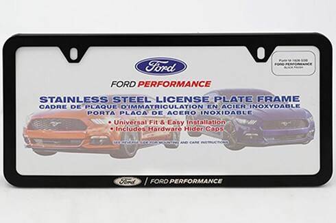 Descubre Accesorios Ford Bronco en CA, Marco Licencia de Ford Performance Acero Inoxidable Negro